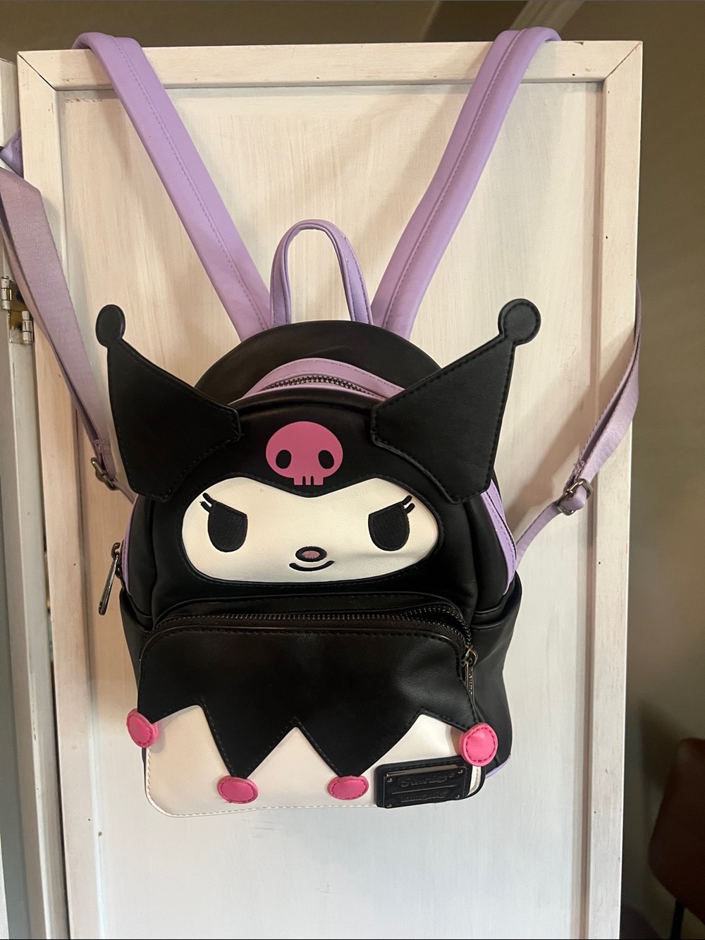Sanrio black  & Lavender Character Mini Backpack